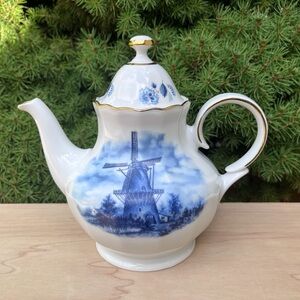 Ter Steege BV Delft Blauw Blue Teapot 1980s